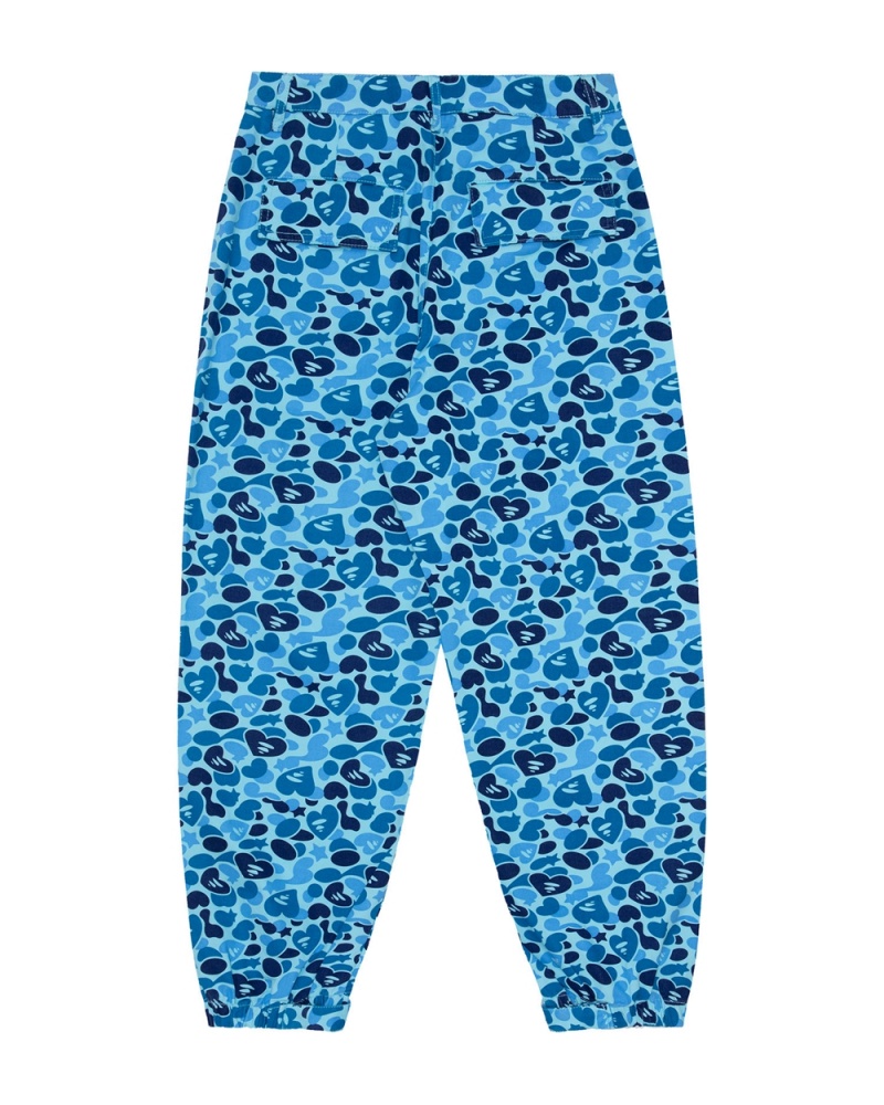 Pantalon Bape Printed cargo Bleu Clair Femme | NOQ-18915819